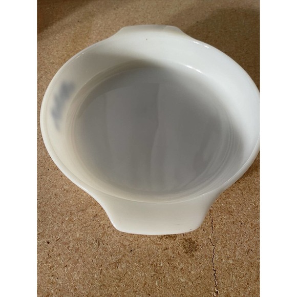 Anchor Hocking Fire King 429 BLUE Corn Flower 9" Round Pie Pan/CASSEROLE DISH - Picture 2 of 7